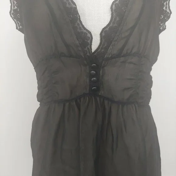 Odille Black Lace Top 8 - Picture 4 of 9